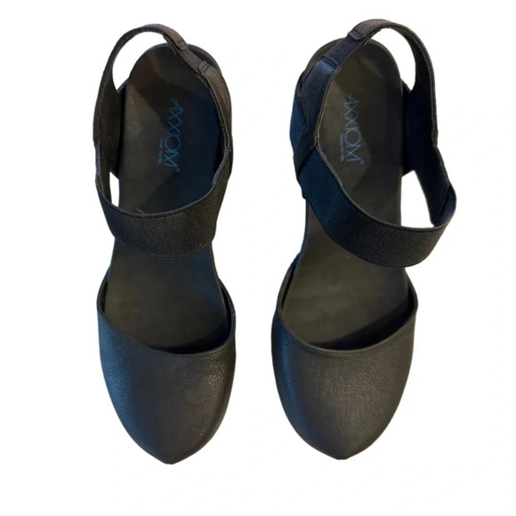 Axxiom Women’s Fantasy World Black Leather Clogs sandals shoes women’s size 8 - Picture 4 of 8